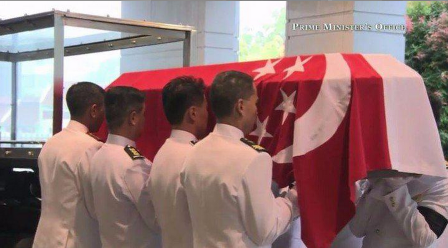 Truc tiep le tang co thu tuong Singapore Ly Quang Dieu hinh anh