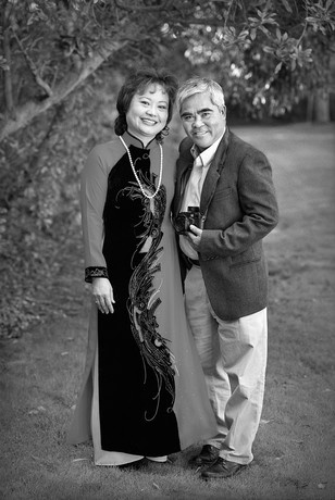 Nick Ut và Kim Phúc trong một cuộc đoàn tụ tại Mỹ. Ảnh: VF