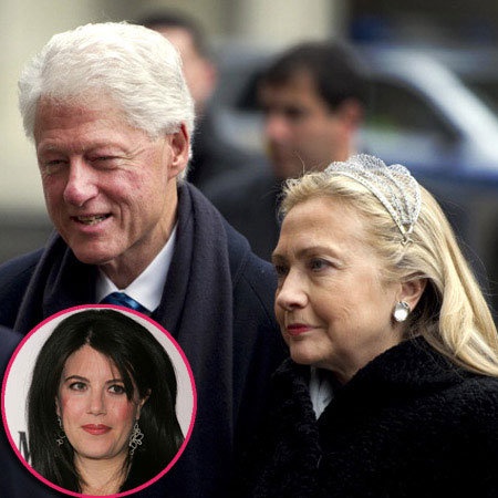 Vụ lùm xùm giữa Bill Clinton và Lewinsky cũng đã khiến bà Hillary Clinton không ít phen lao đao. Ảnh: People