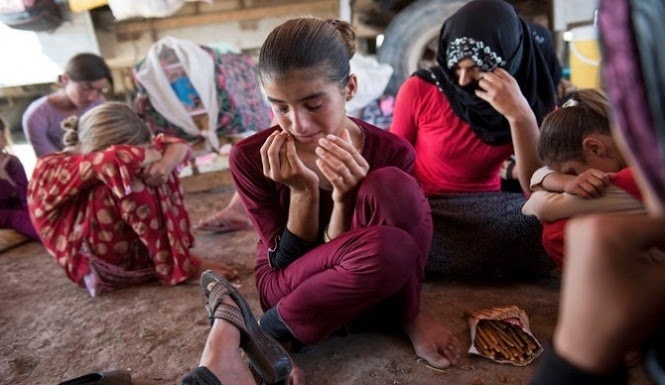 Nhiều trẻ em người thiểu số Yazidi cũng trở thành nạn nhân của IS. Ảnh: New York Times