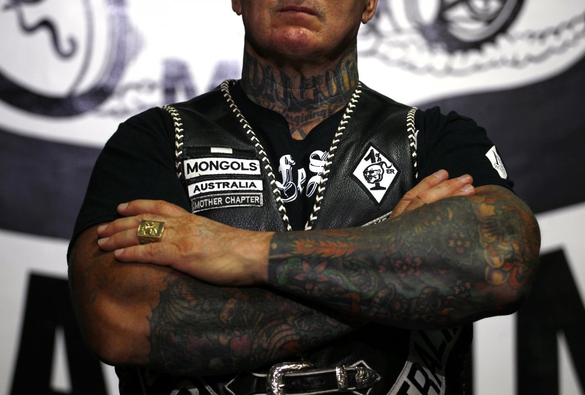 Một thành viên của nhóm Mongols. Ảnh: 