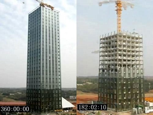 Xay khach san 30 tang trong 15 ngay hinh anh