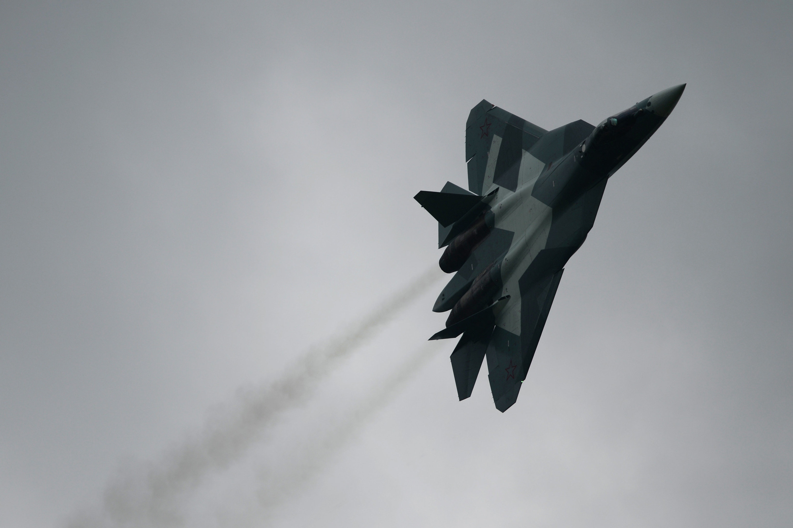 Sukhoi T-50 PAK FA của Không quân Nga. Ảnh: Sputnik