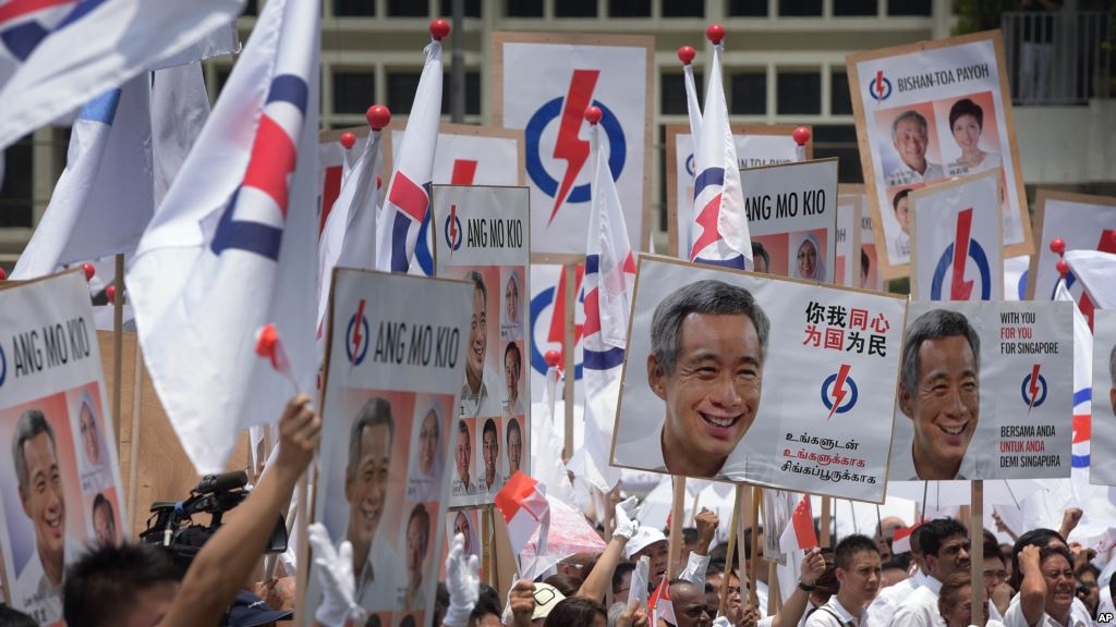 Bau cu Singapore: Thuoc thu cho dang cam quyen hinh anh