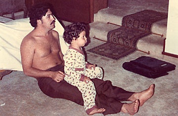 Trùm ma túy Colombia và con trai Juan Pablo. Ảnh: Time