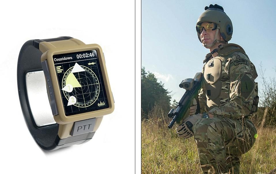 Một thiết bị đeo tay được tích hợp tính năng của đồng hồ thông minh và máy cảm biến sẽ theo dõi sức khỏe và hoạt động của binh lính khi chiến đấu. Nhờ thiết bị này, sĩ quan chỉ huy có thể nắm rõ sức chiến đấu của ai đang suy giảm để loại khỏi đội hình. Ngoài ra, thiết bị đeo tay ưu việt còn được dùng để chuyển thông tin quan trọng về sức khỏe của binh lính, gồm nhịp tim, oxy, huyết áp, tới nhân viên y tế. 