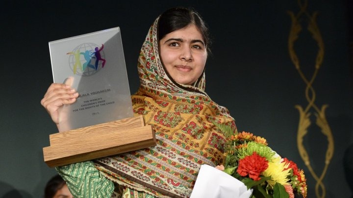 nhà hoạt động nữ quyền 17 tuổi người Pakistan Malala Yousafzay. Ảnh: Reuters