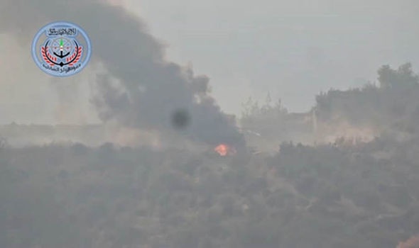 Truc thang Nga no tung vi trung ten lua cua phien quan Syria hinh anh