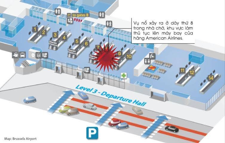 Đánh bom khủng bố ở Bỉ ảnh 2 Danh bom khung bo o Bi anh 2