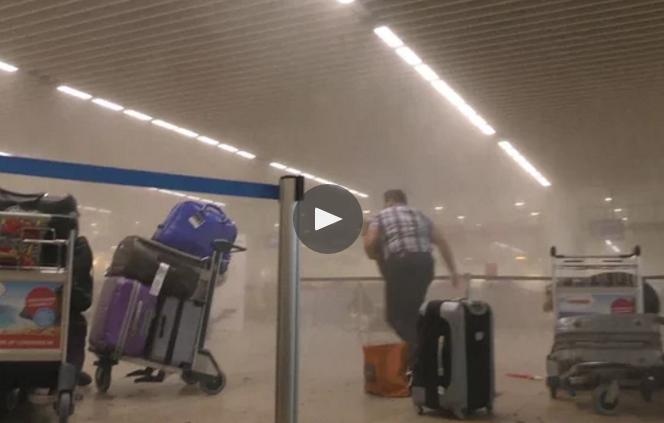 Khoanh khac san bay o Bi rung chuyen vi bom hinh anh