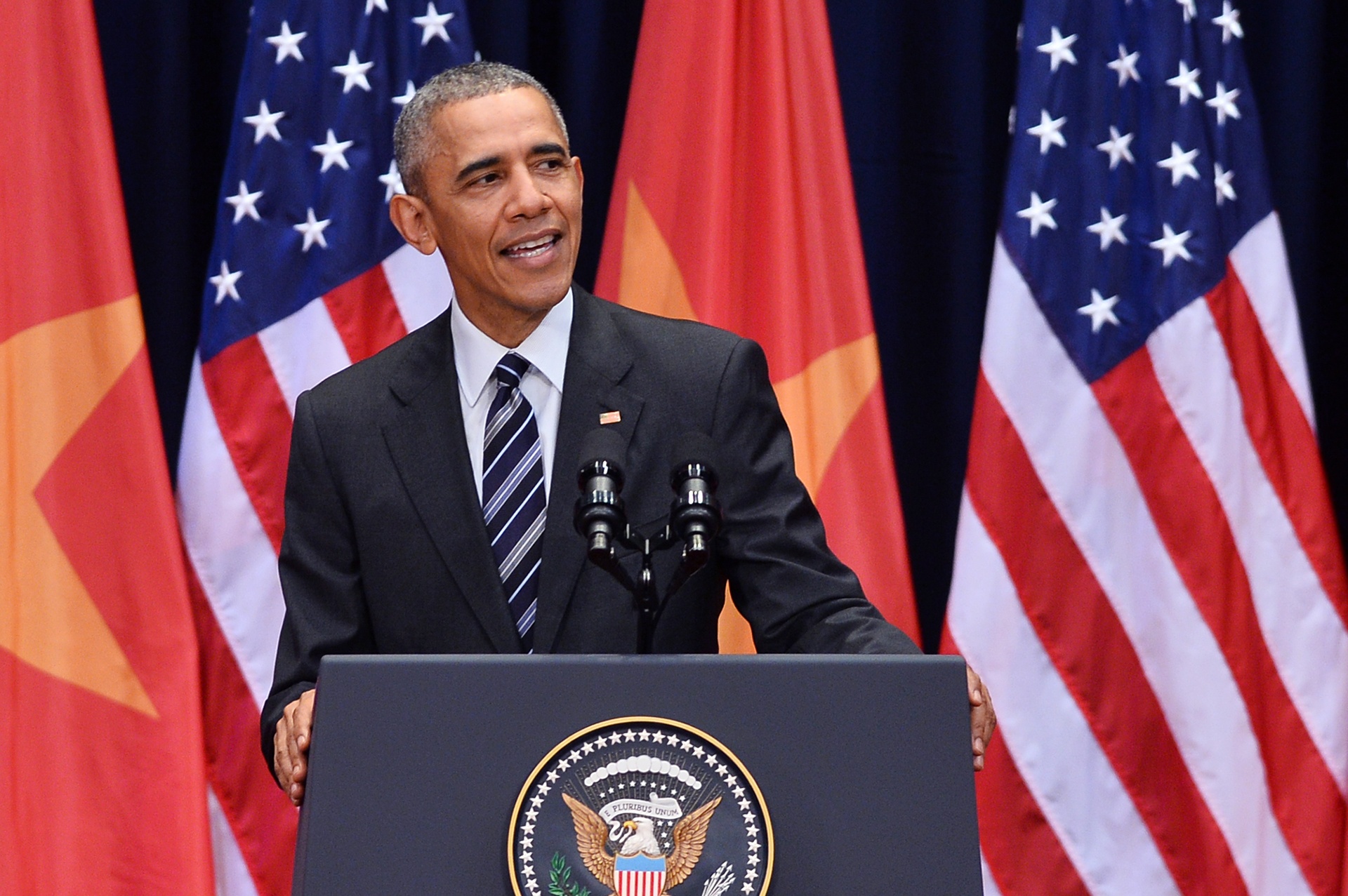 Tong thong Obama phat bieu ve quan he Viet - My hinh anh