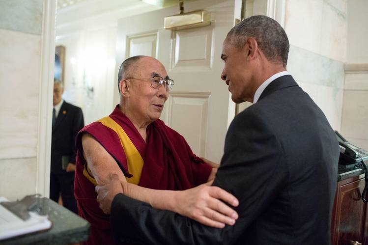 Obama gap Dalai Lama anh 1