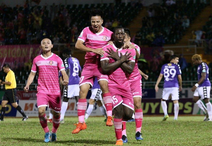 Ha Noi thua soc Sai Gon,  CLB Ha Noi,  CLB Sai Gon,  V.League,  Sportradar,  tieu cuc V.League,  World Cup anh 1