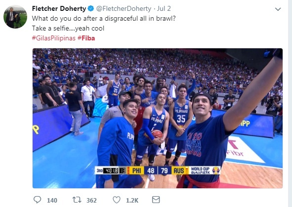 FIBA,  danh nhau kinh hoang,  bong ro danh nhau,  Australia,  Philippines,  FIBA World Cup 2019,  selfie,  tu suong anh 1