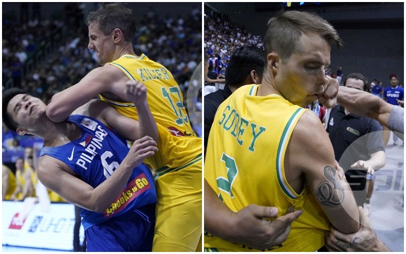 FIBA,  danh nhau kinh hoang,  bong ro danh nhau,  Australia,  Philippines,  FIBA World Cup 2019,  selfie,  tu suong anh 2