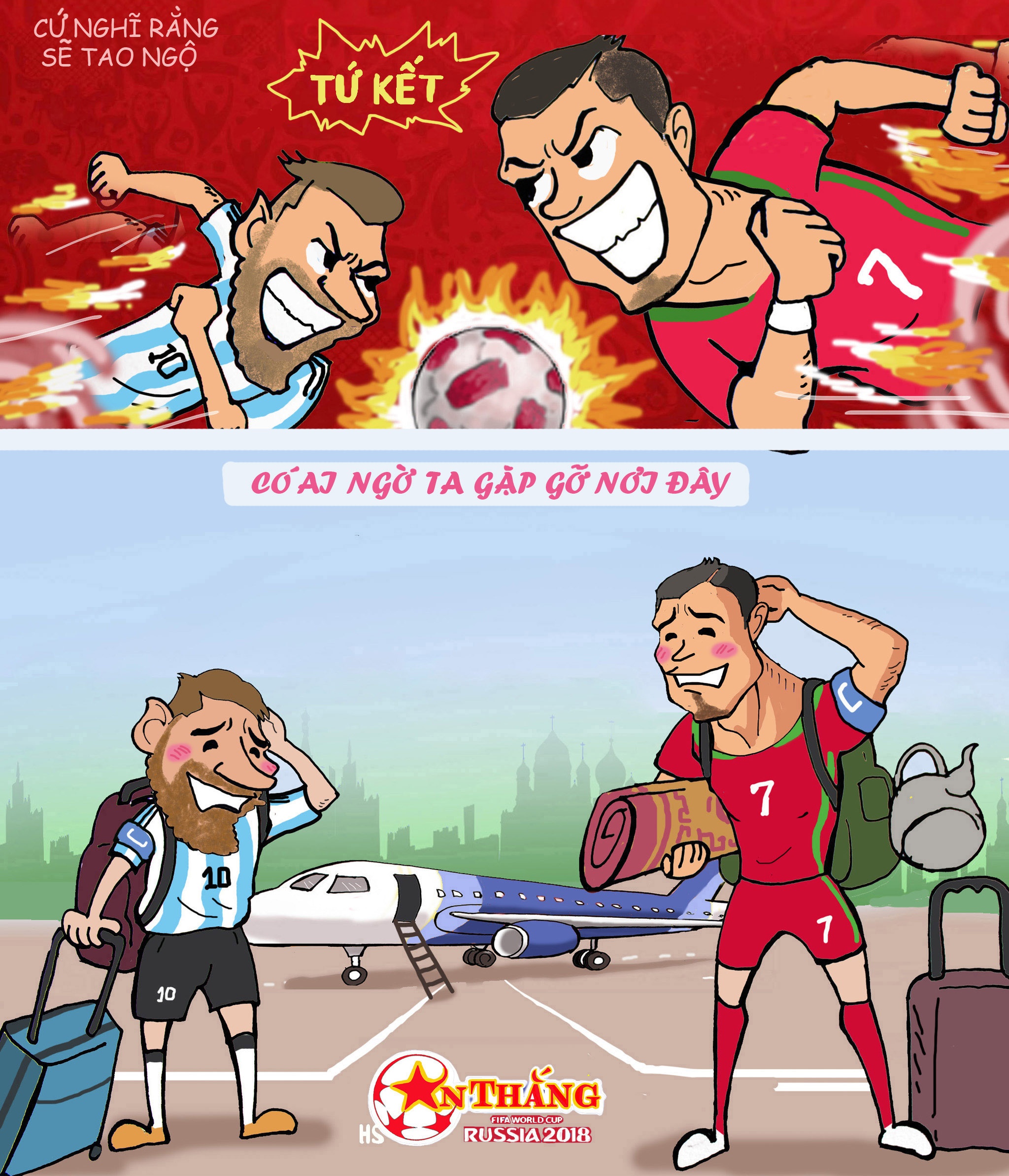 Hoa si An Thang,  Neymar,  Ronaldo,  Messi,  Lukaku,  gau Nga,  World Cup 2018,  ve nuoc,  Suarez anh 7