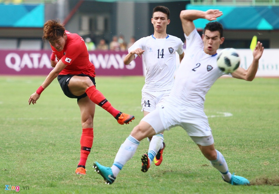 Kim hak bum,  olympic han quoc,  olympic viet nam,  asiad,  son heung min,  tottenham,  olympic uzbekistan anh 1