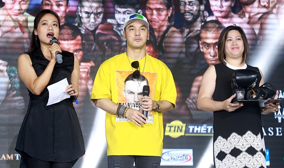 Nu vo si bi cua chan nhan tam chan tinh o ngay hoi boxing HBF 1 hinh anh