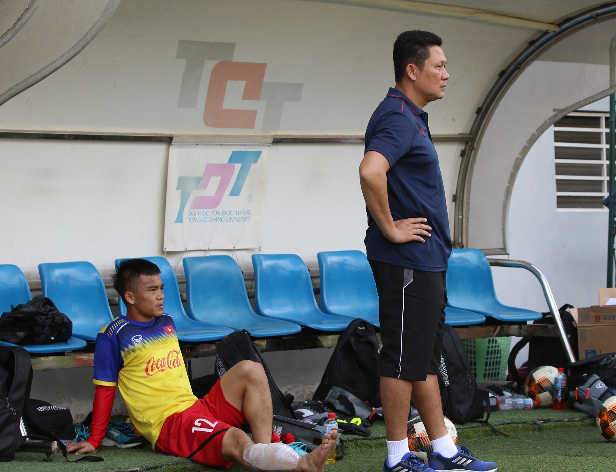 Nguyen Quoc Tuan,  U22 Viet Nam,  Hoang Anh Tuan,  Park Hang Seo,  U22,  VFF anh 1