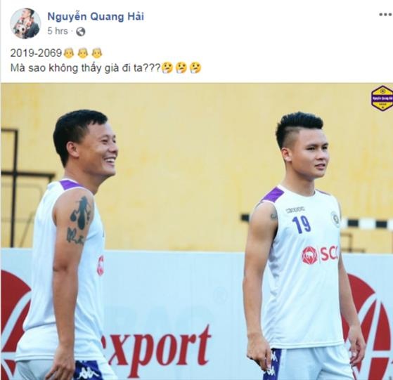 quang hai khong gia nua,  ung dung tuoi gia,  quang hai khong gia so voi thanh luong anh 1