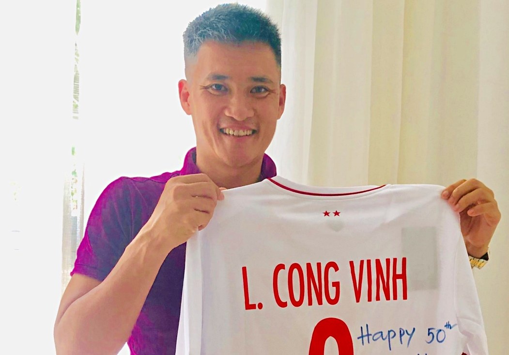 Le Huynh Duc, Cong Vinh tai xuat thi dau thien nguyen hinh anh