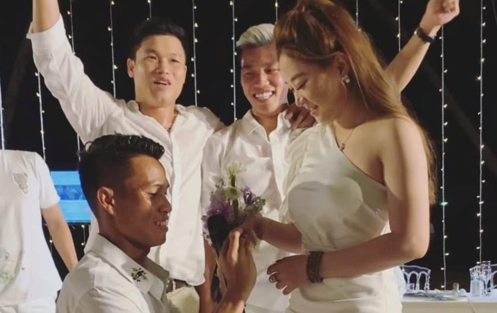 Hau ve HAGL cau hon ban gai trong dam cuoi Cong Phuong hinh anh