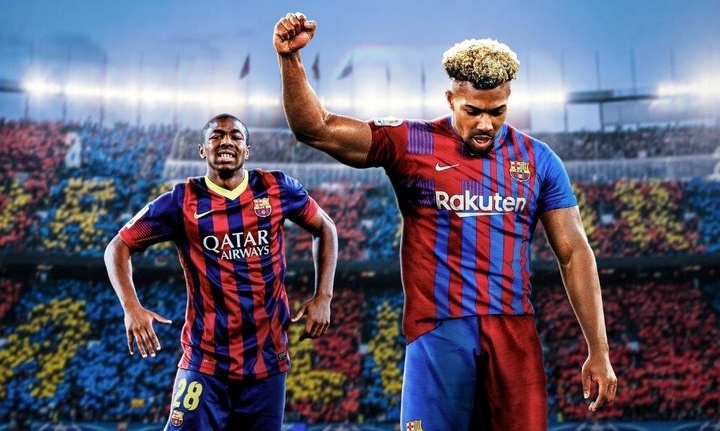 Adama Traore tro ve Barca hinh anh