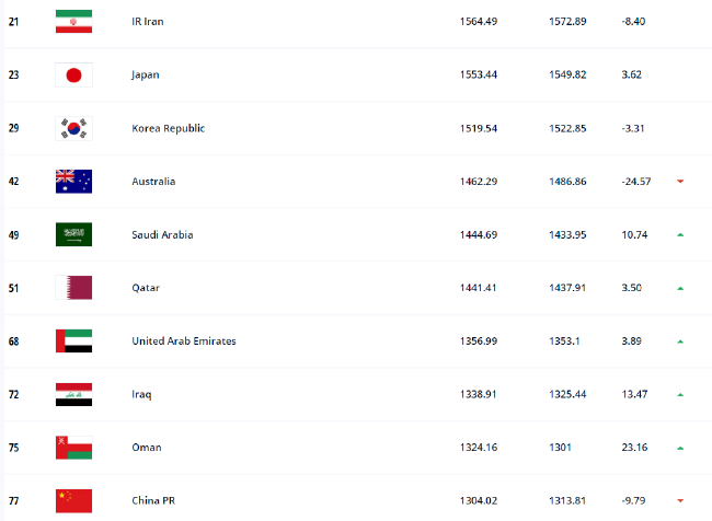 Tuyen Trung Quoc rot hang the tham tren BXH FIFA anh 2