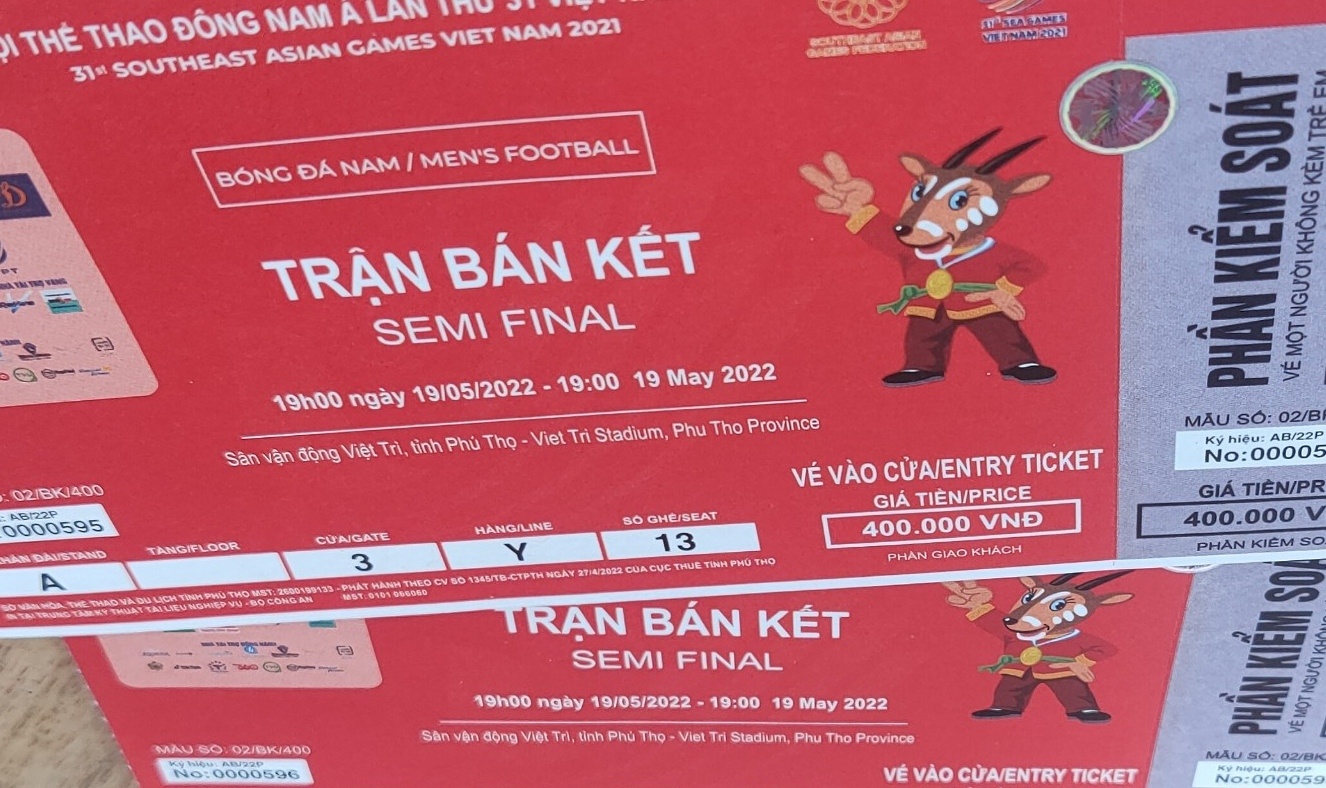 Tang gia ve ban ket bong da nam SEA Games 31 o Phu Tho hinh anh