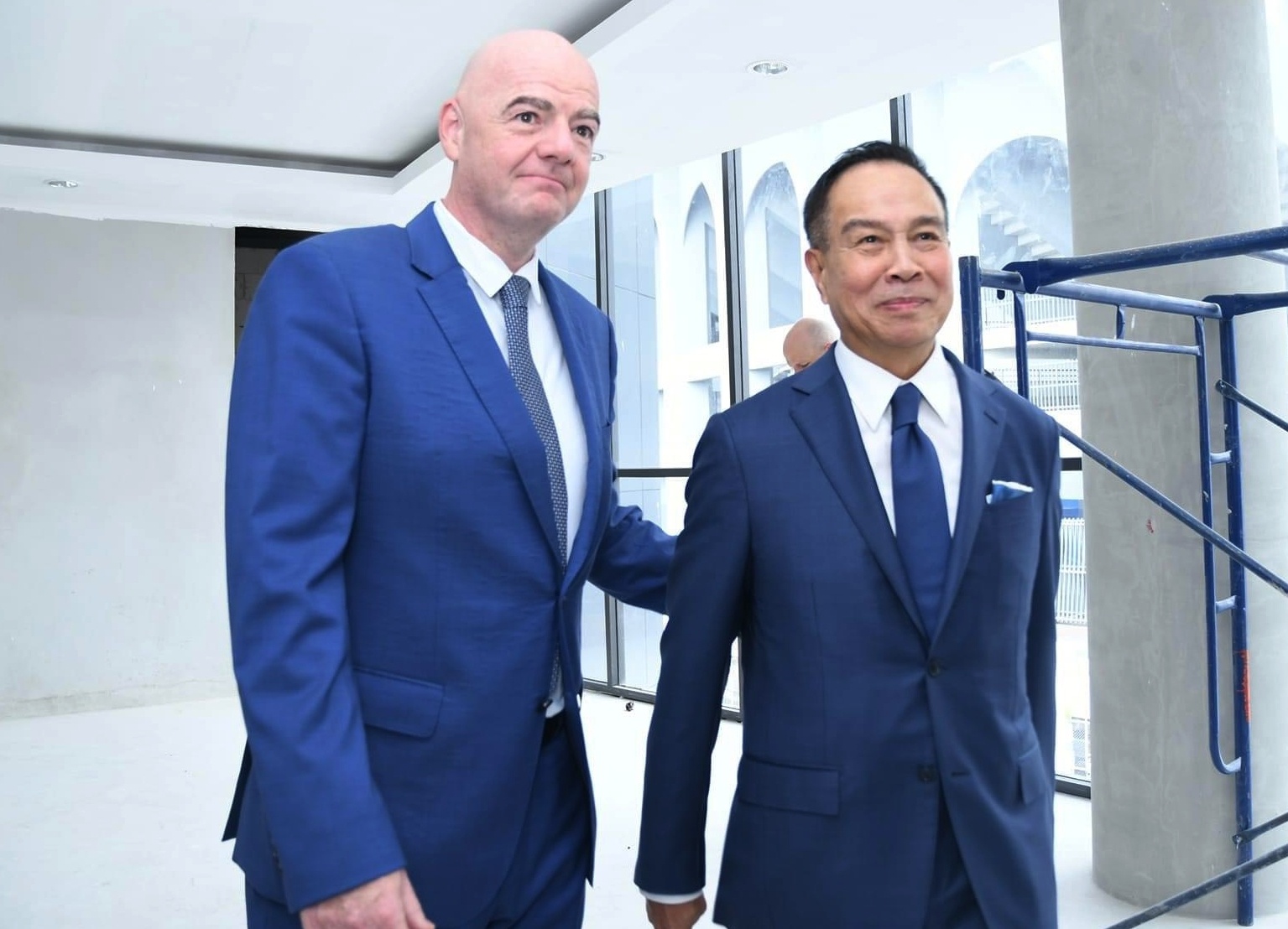 Thai Lan chuan bi don Chu tich FIFA den san dau hinh anh