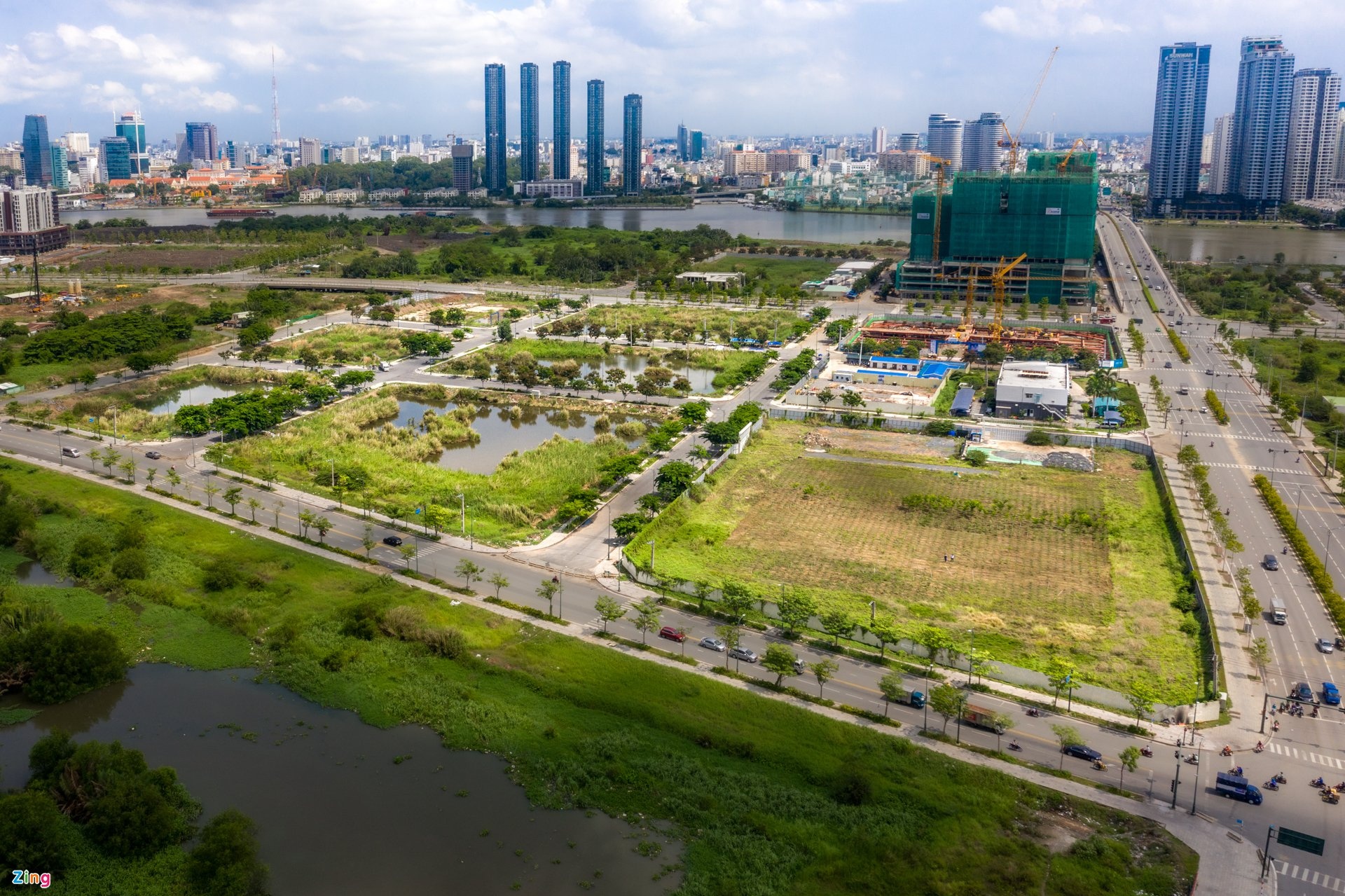 Gia tri dat Thu Thiem khi cac cong ty bo coc anh 1