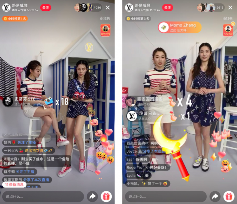 Thuong hieu xa xi livestream ban hang o Trung Quoc anh 3