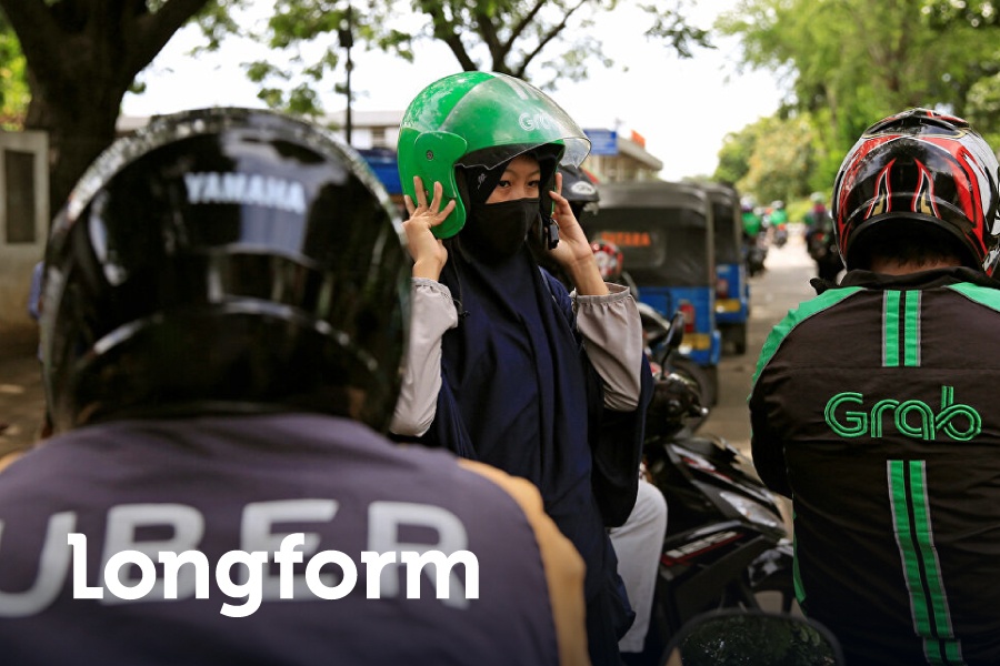 Nguy co doc quyen neu Grab va Gojek ve chung nha hinh anh