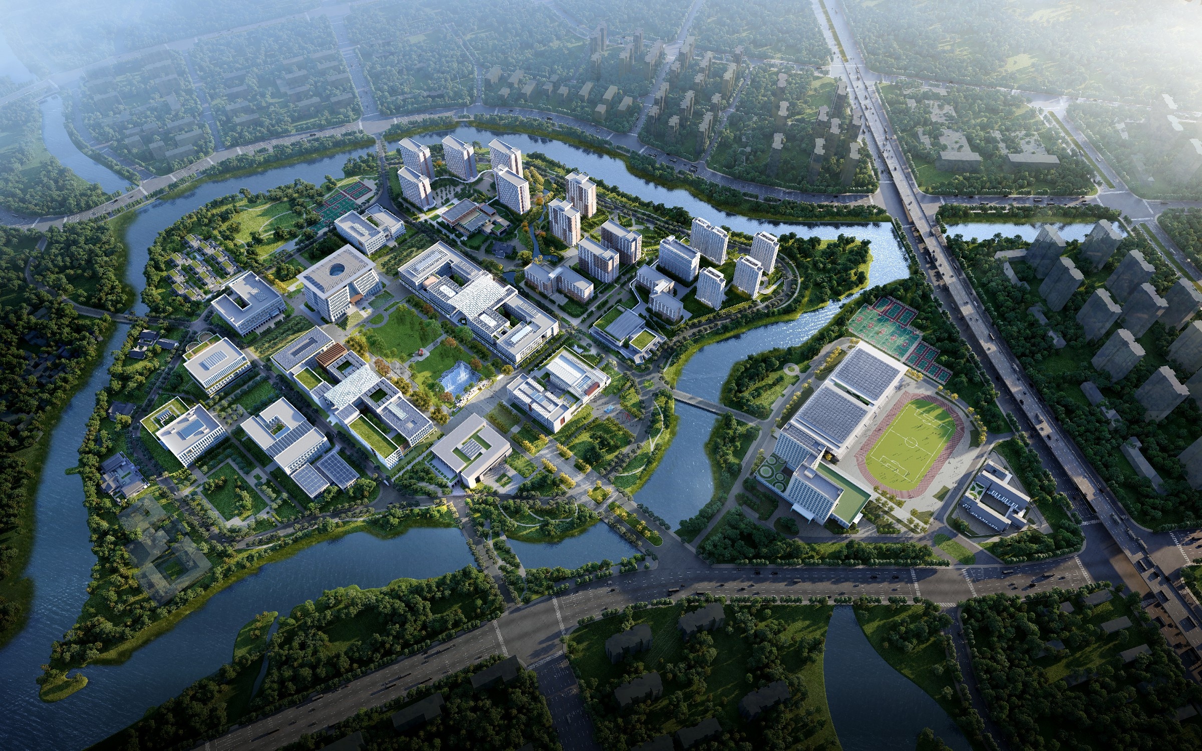 Gioi ty phu Trung Quoc dua nhau xay truong dai hoc hinh anh