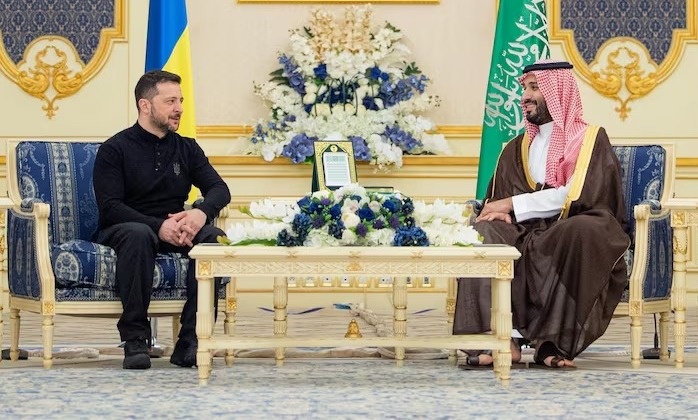 Ong Zelensky hy vong ve hoa binh trong cuoc gap tai Saudi Arabia hinh anh