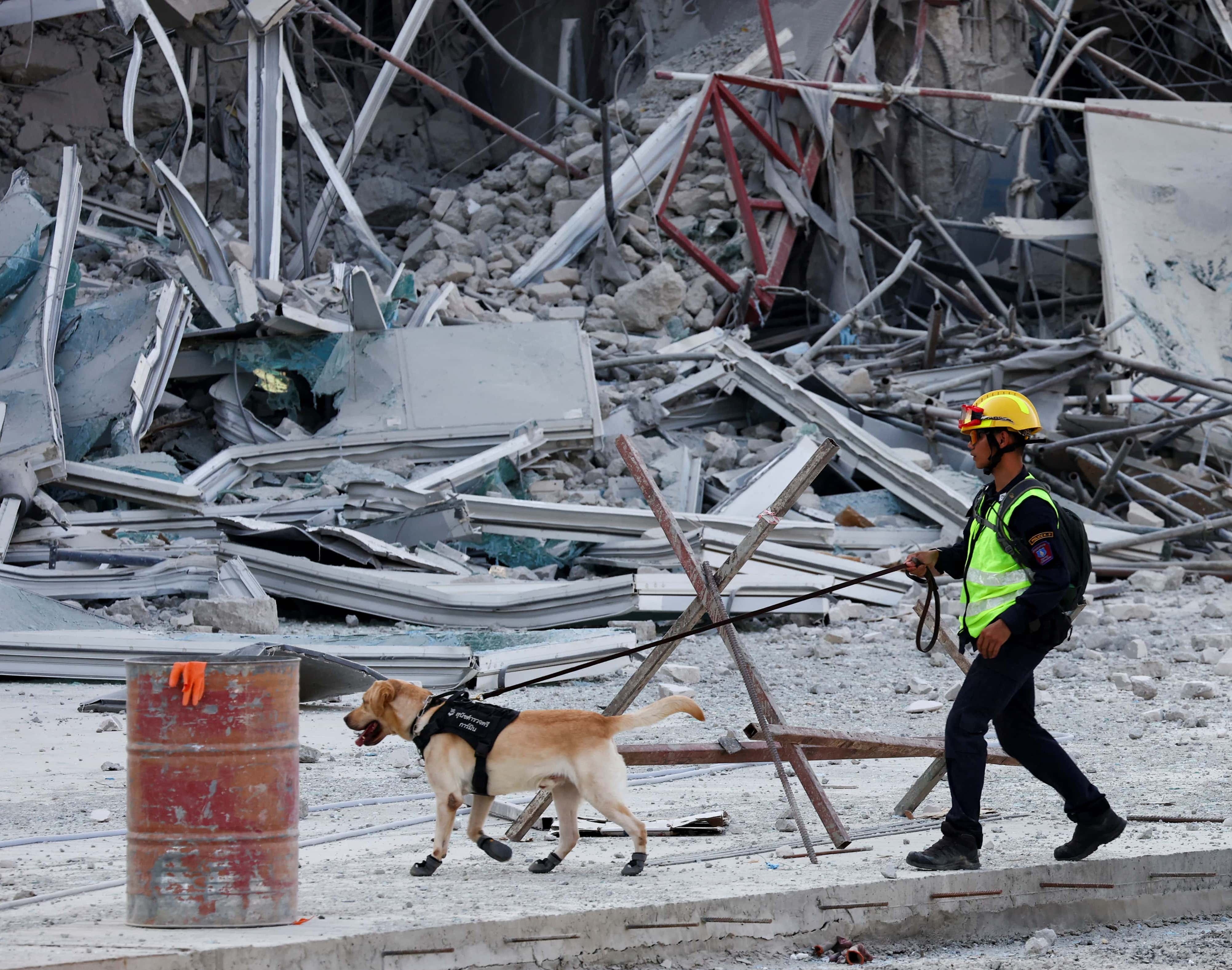 Dau hieu su song duoi dong do nat cua toa nha 30 tang bi sap o Bangkok hinh anh