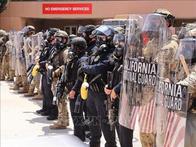 Bang Texas se trien khai Ve binh Quoc gia de dam bao trat tu hinh anh