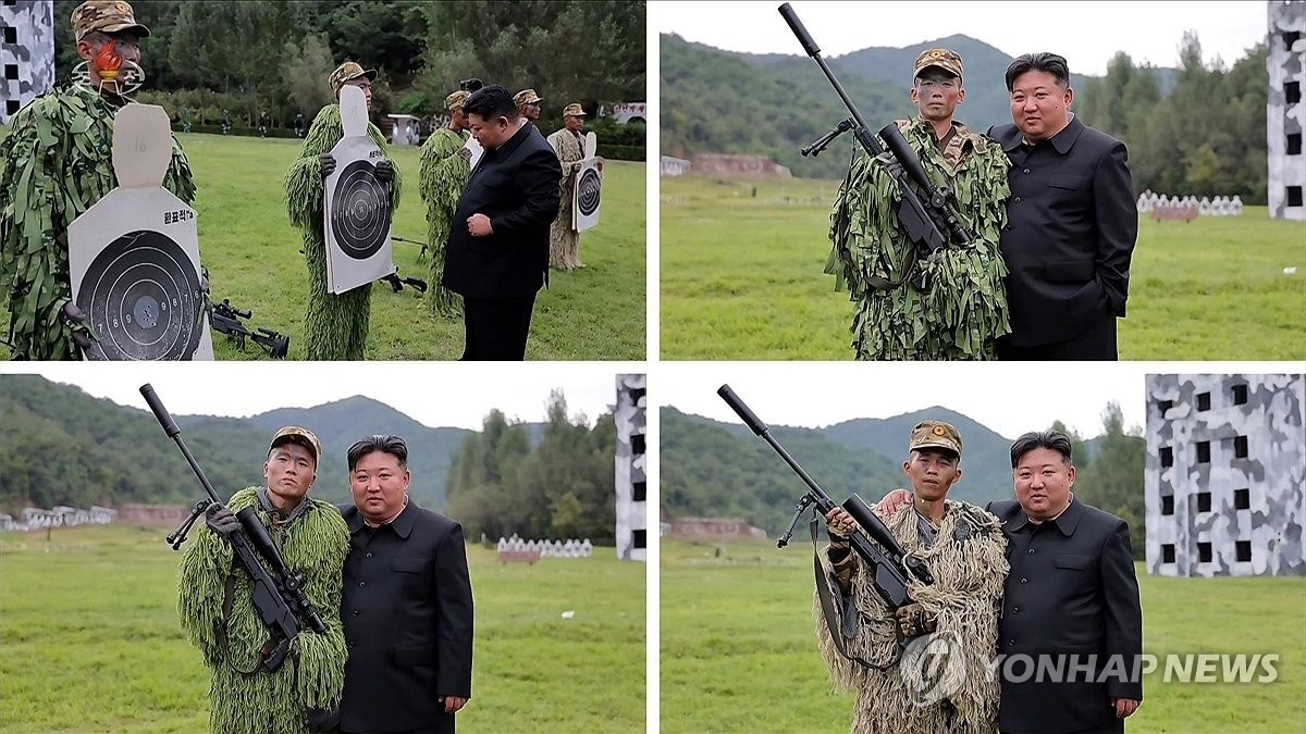 Kim Jong Un,  thi sat,  Linh ban tia,  Quan doi Trieu Tien,  Sung truong ban tia,  Can cu huan luyen,  Tap tran Han Quoc anh 2