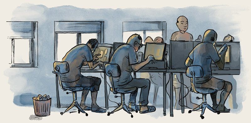 Di du lich bi lua vao khu Tam giac vang, ep lua dao online hinh anh