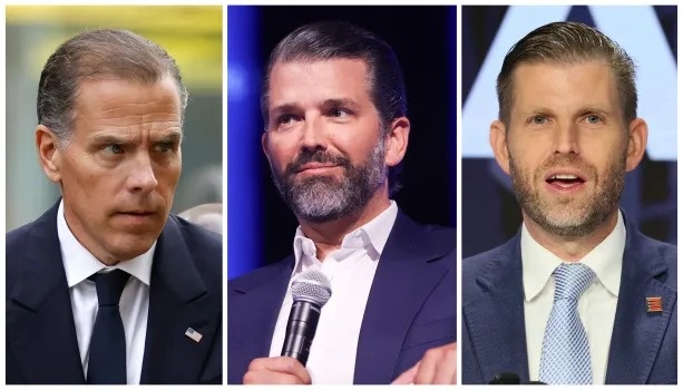 Con trai ong Biden thach dau con trai ong Trump hinh anh