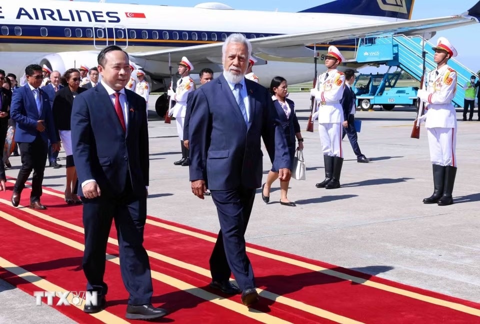Thu tuong Timor Leste den Ha Noi, bat dau tham chinh thuc Viet Nam va du AFF 2026 hinh anh