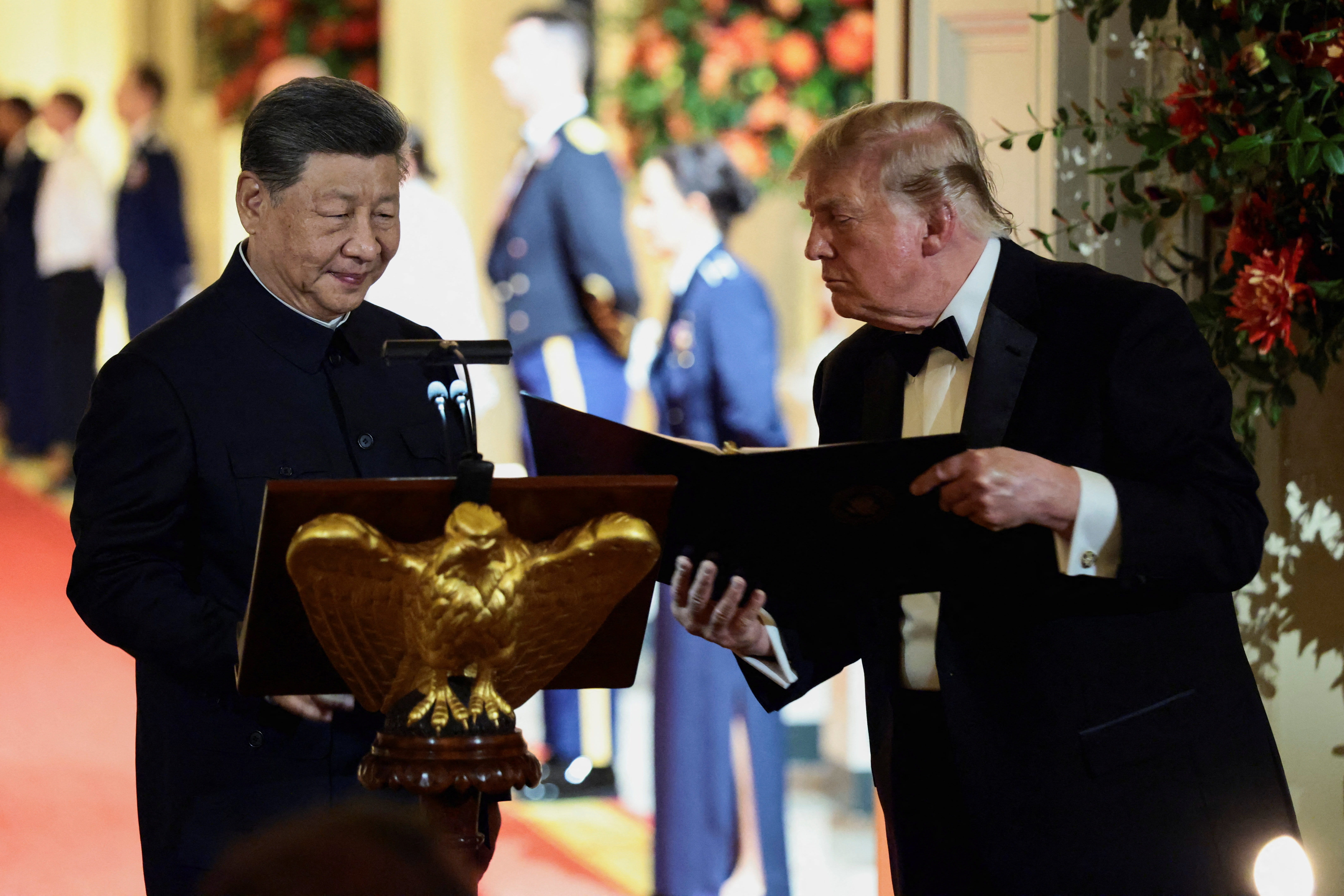 Ông Trump đãi quốc yến ông Tập giữa dàn lãnh đạo công nghệ