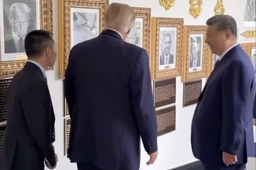 Khoảnh khắc ông Tập bật cười khi ông Trump nhắc đến Biden