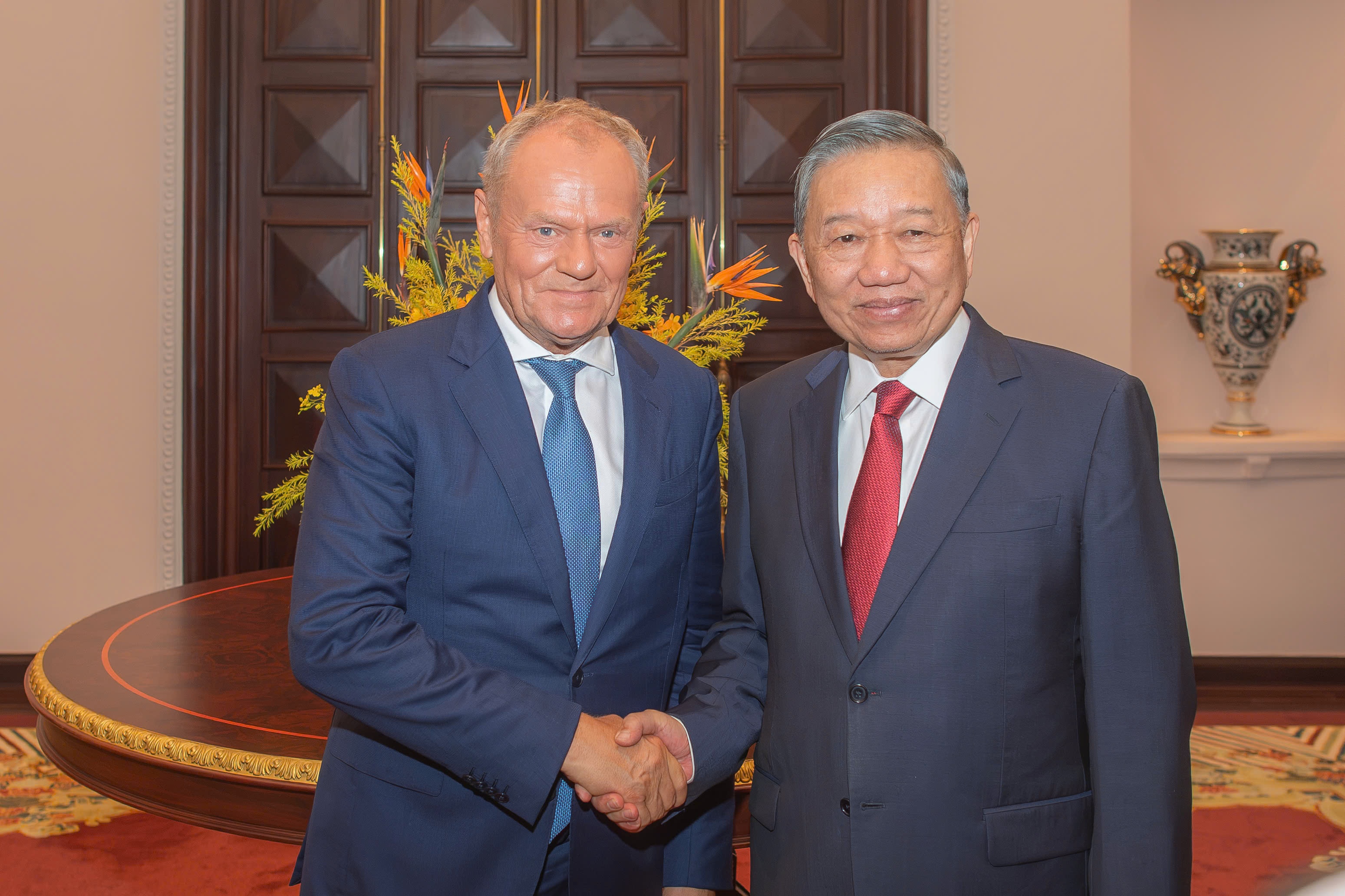 Tổng Bí thư, Chủ tịch nước Tô Lâm tiếp Thủ tướng Ba Lan Donald Tusk