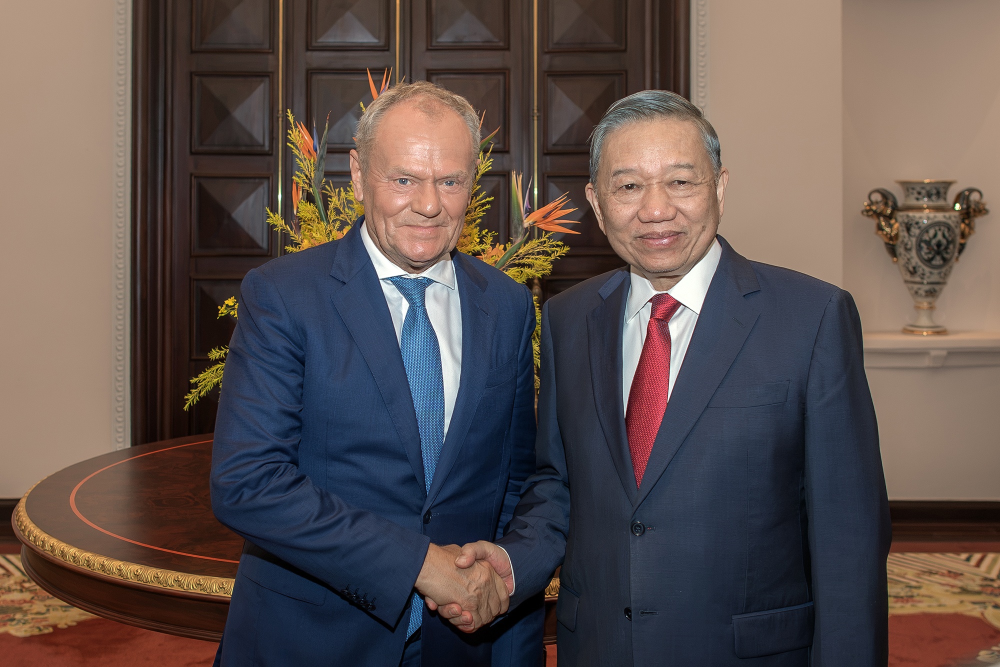 Tổng Bí thư, Chủ tịch nước Tô Lâm tiếp Thủ tướng Ba Lan Donald Tusk