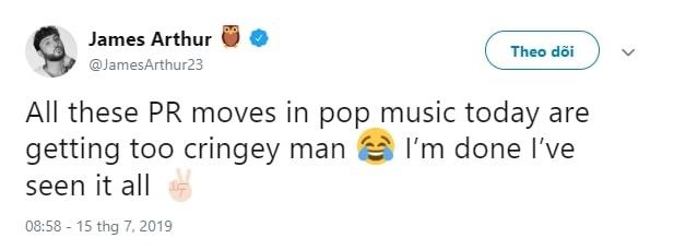 James Arthur da deu Shawn Mendes anh 1