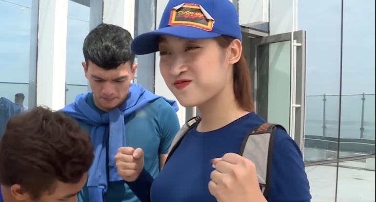 Hoa hau My Linh tu hoan thanh thu thach o Cuoc dua ky thu hinh anh