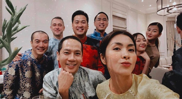 Hoa hau Phuong Khanh, Kathy Uyen du tiec tat nien o nha Tang Thanh Ha hinh anh
