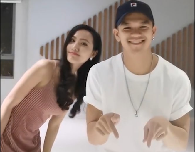 Hoa hau chuyen gioi Hoai Sa nhay cung Trong Hieu sau tin hen ho hinh anh