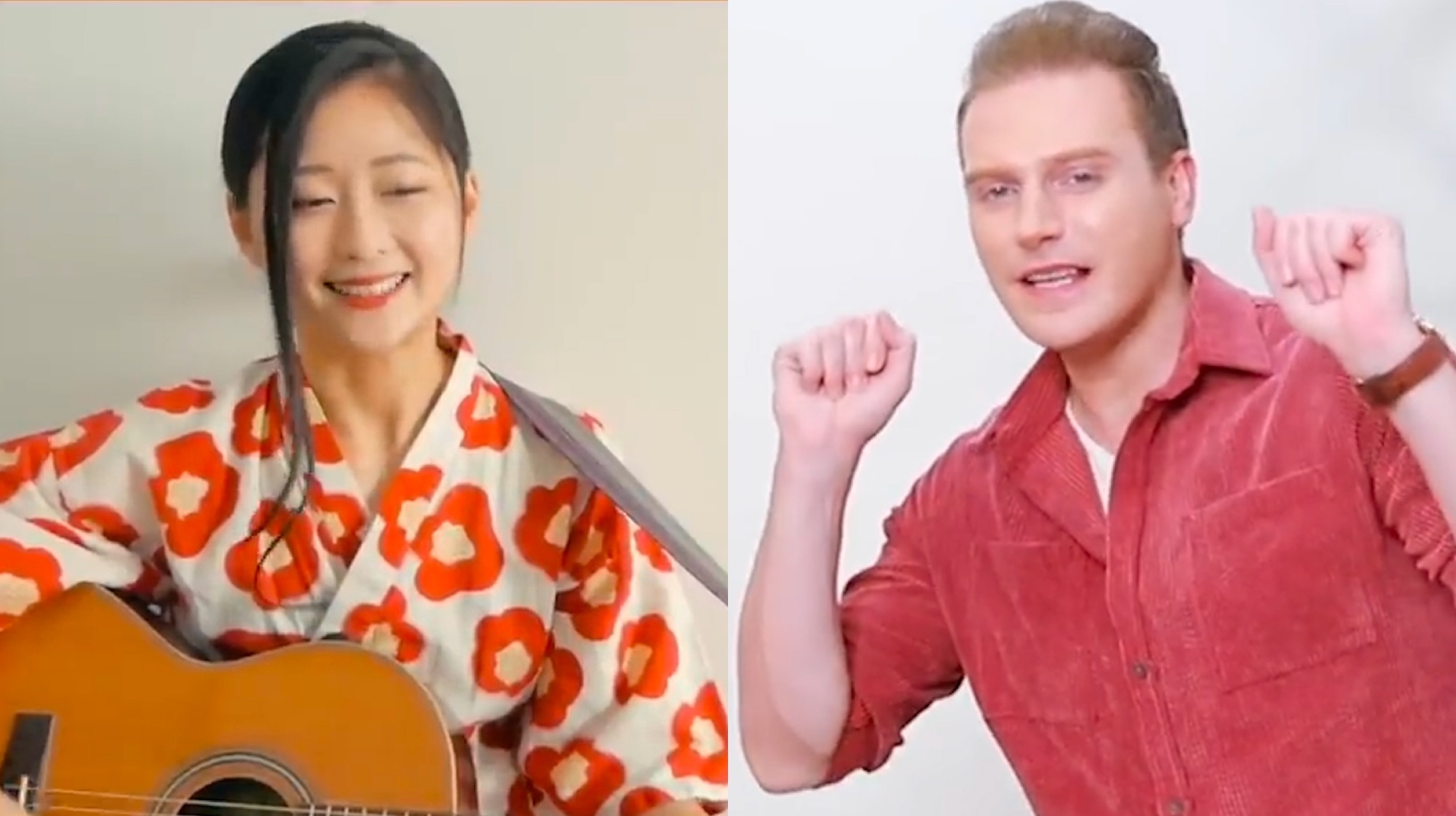 'Ghen Co Vy' phien ban tieng Anh, Trung va Nhat hinh anh